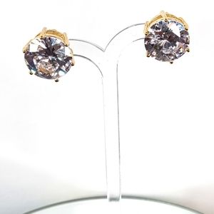 Large Cubic Zirconia Stud Earrings